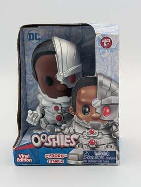 DC Comics Ooshies Cyborg Titanium Vinyl Edition New MIB